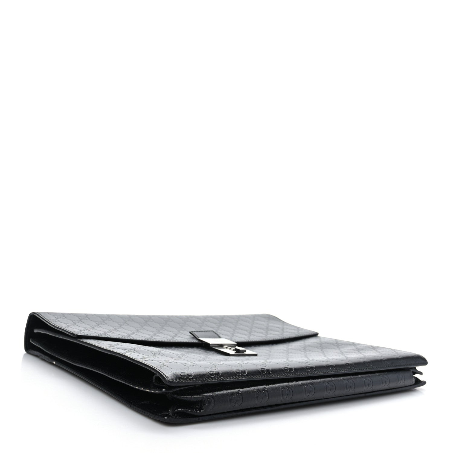 Gucci Guccissima Large Laptop Briefcase Black 3 of 8