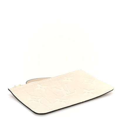 Louis Vuitton Empreinte Monogram Giant Neverfull MM Pochette Cream 4 of 6