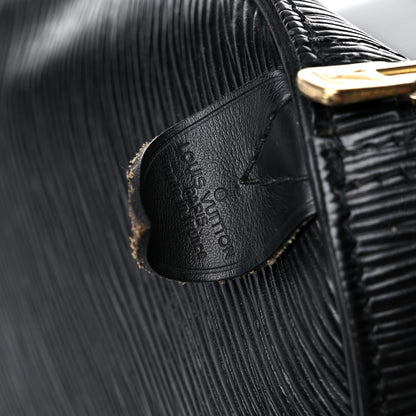 Louis Vuitton Epi Keepall 55 Black 6 of 33