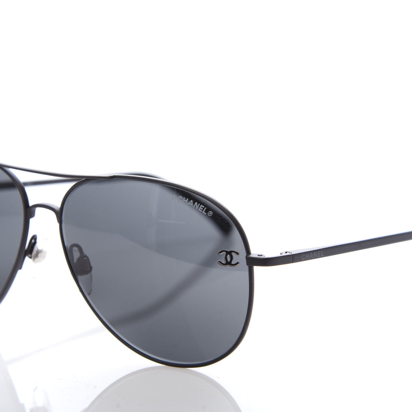 Metal Aviator CC Sunglasses 4189 T-Q Black