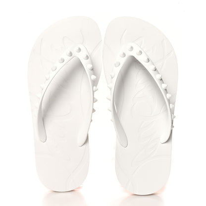 Christian Louboutin Rubber Spike Super Loubi Donna Flip Flop 35 White 2 of 7