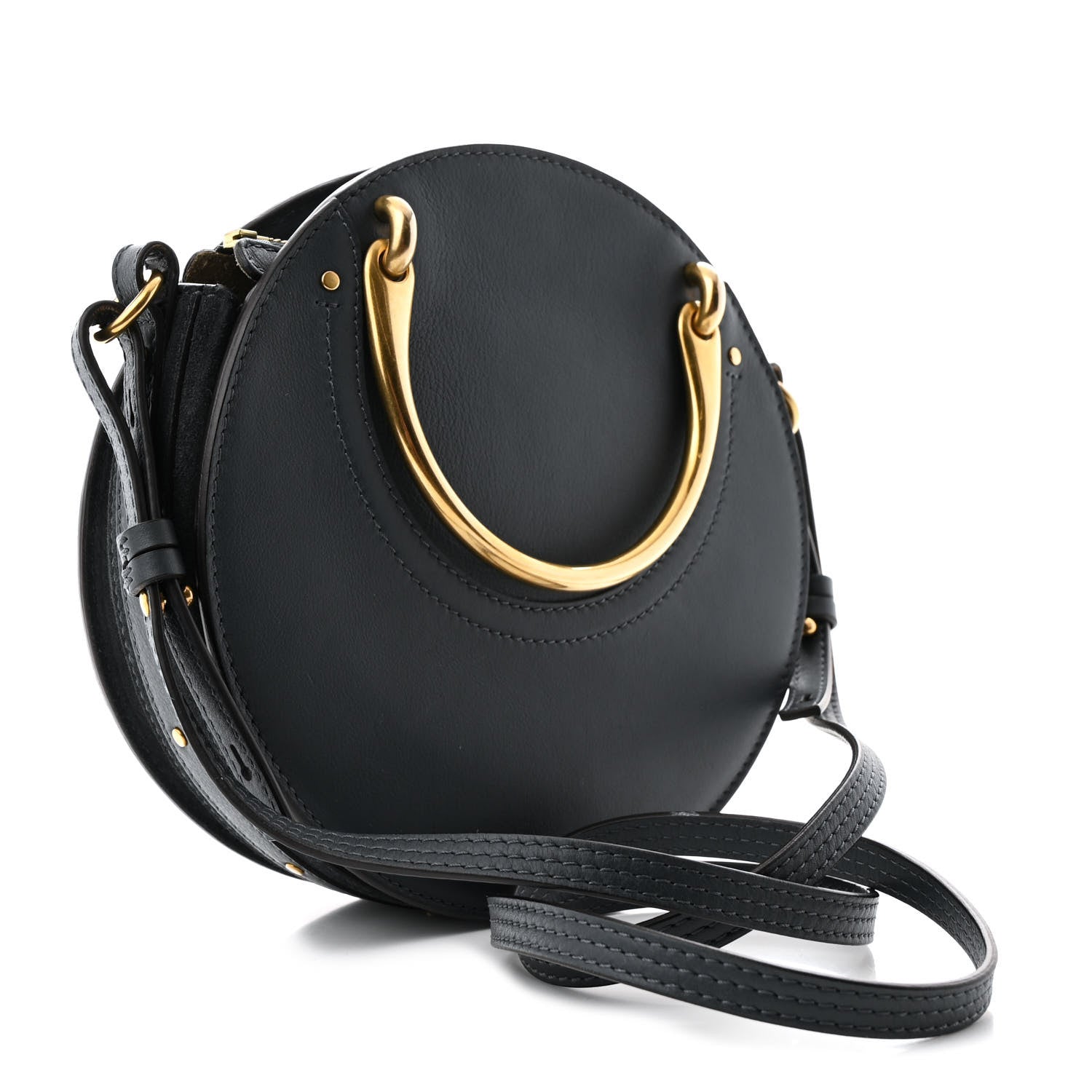 Chloe Shiny Goatskin Suede Small Pixie Bag Silver Blue 3 of 10