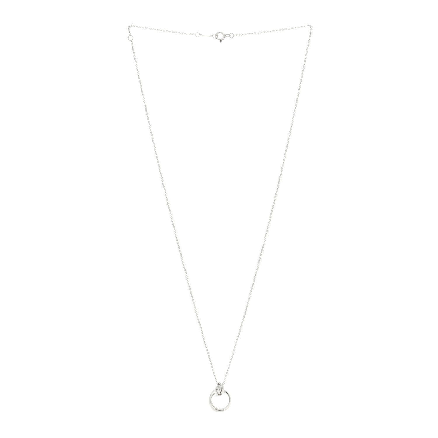 Tiffany Sterling Silver Mini Paloma's Melody Circle Pendant Necklace 3 of 4