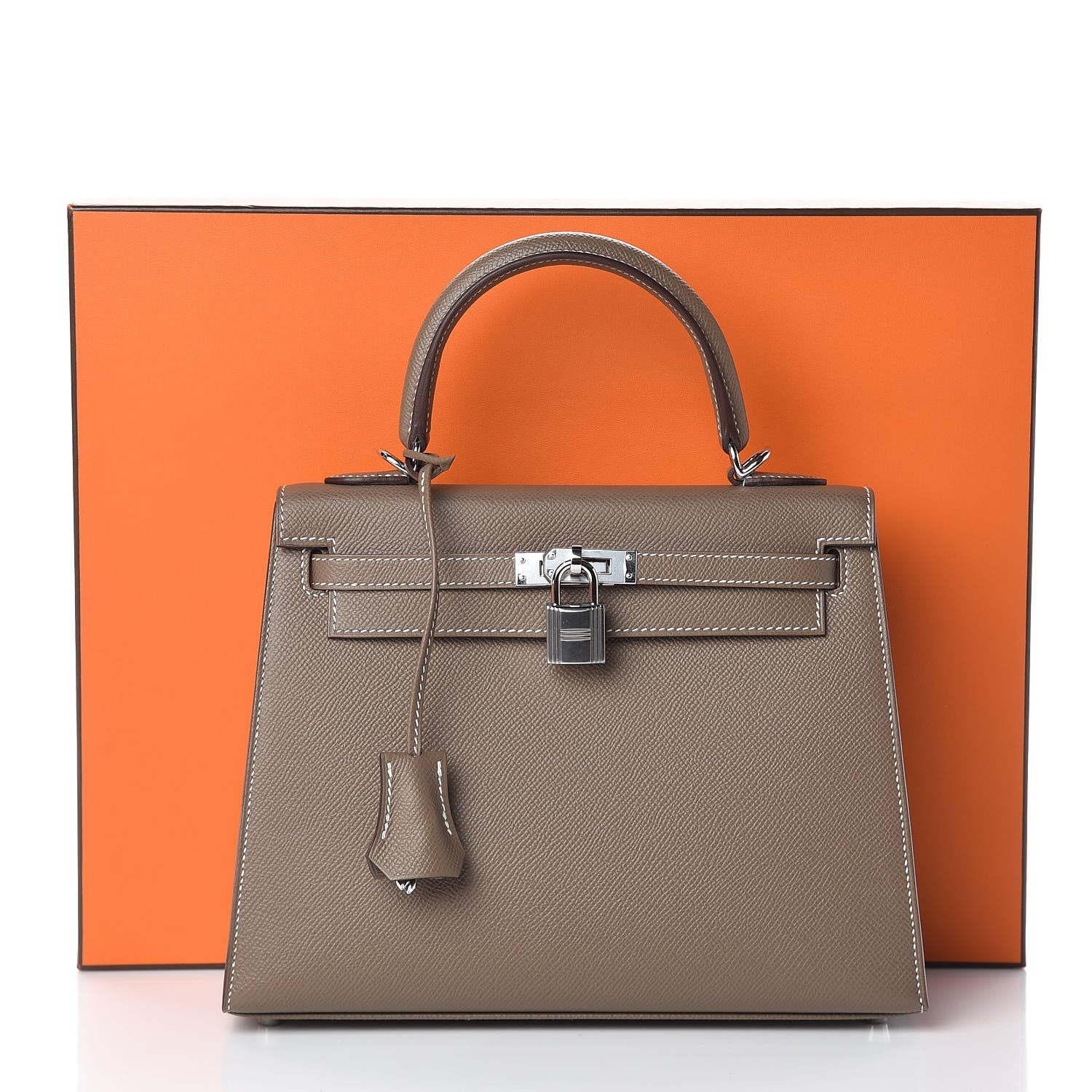 Hermes Epsom Kelly Sellier 25 Etoupe 38 of 38