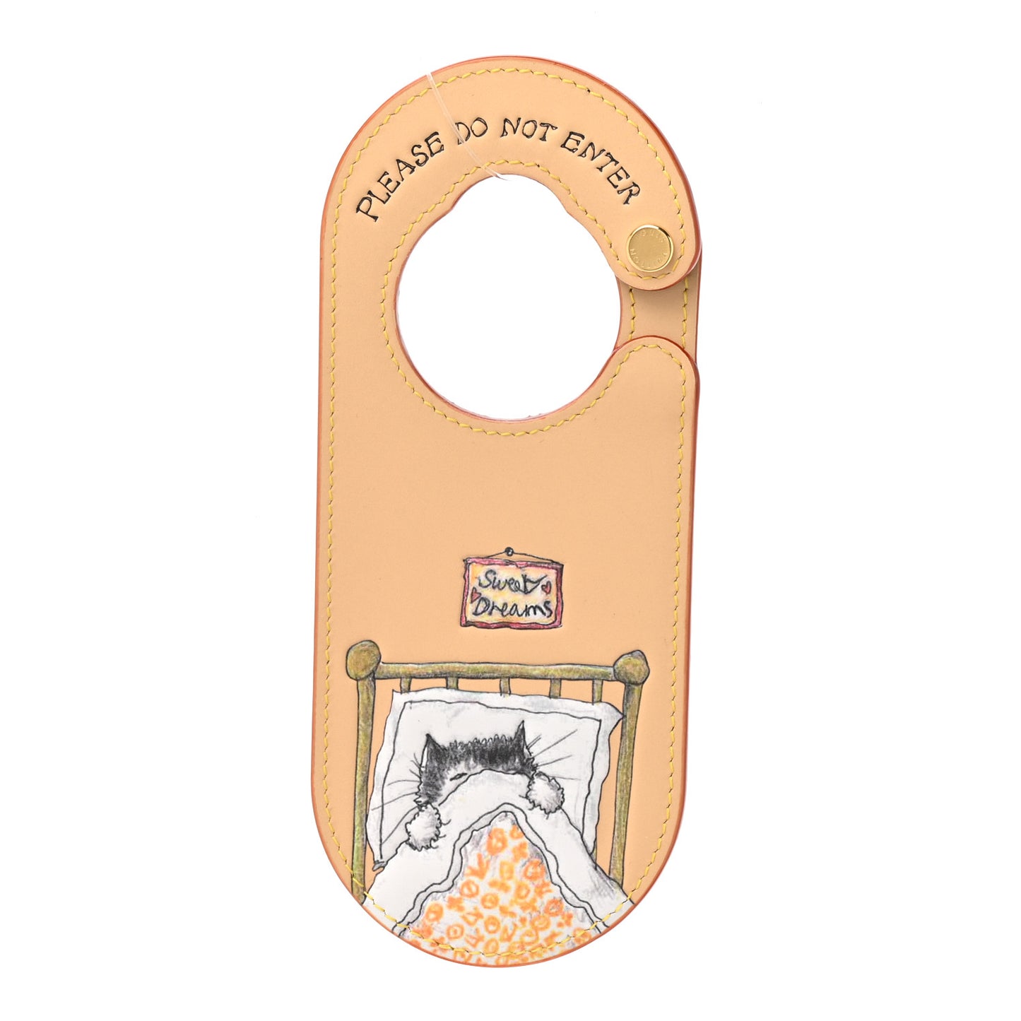 Sleeping Cat Door Sign Bag Charm Arizona