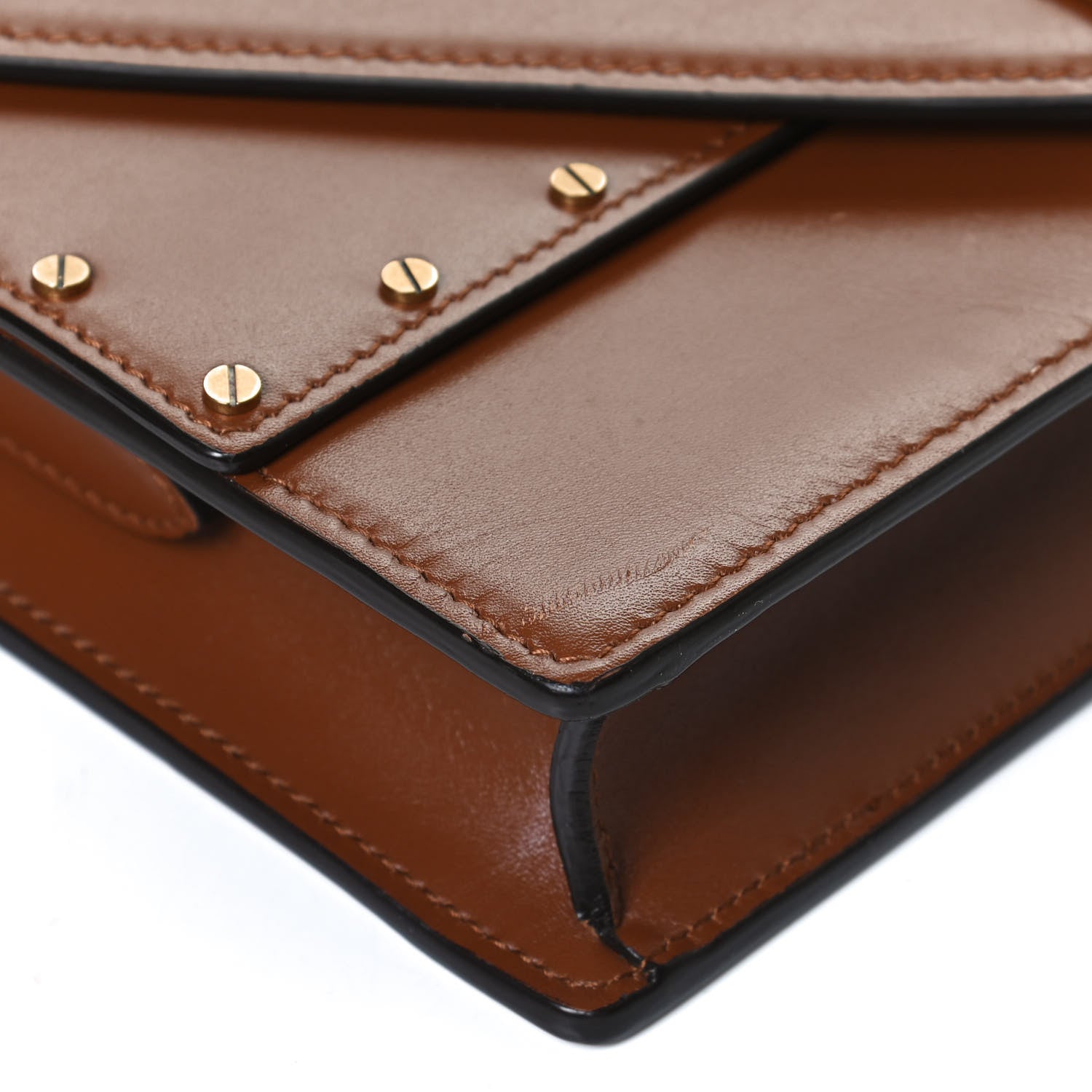 Saint Laurent Calfskin Medium Margaux Shoulder Bag Brick Ebony 10 of 15