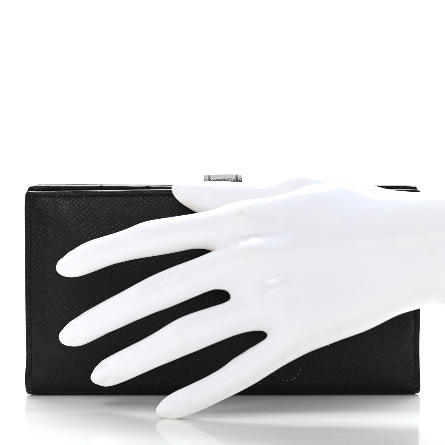 Hermes Epsom Bearn Gusset Wallet Black 2 of 14