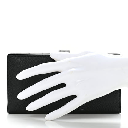 Hermes Epsom Bearn Gusset Wallet Black 2 of 14