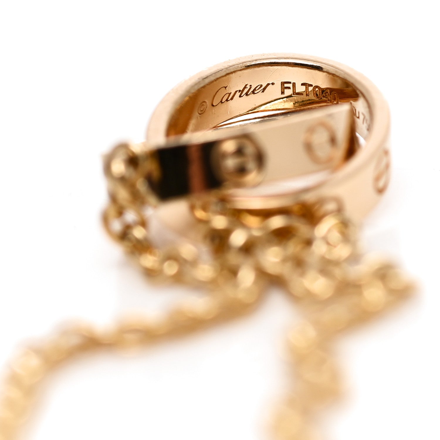 Cartier 18K Yellow Gold Interlocking LOVE Bracelet 3 of 5