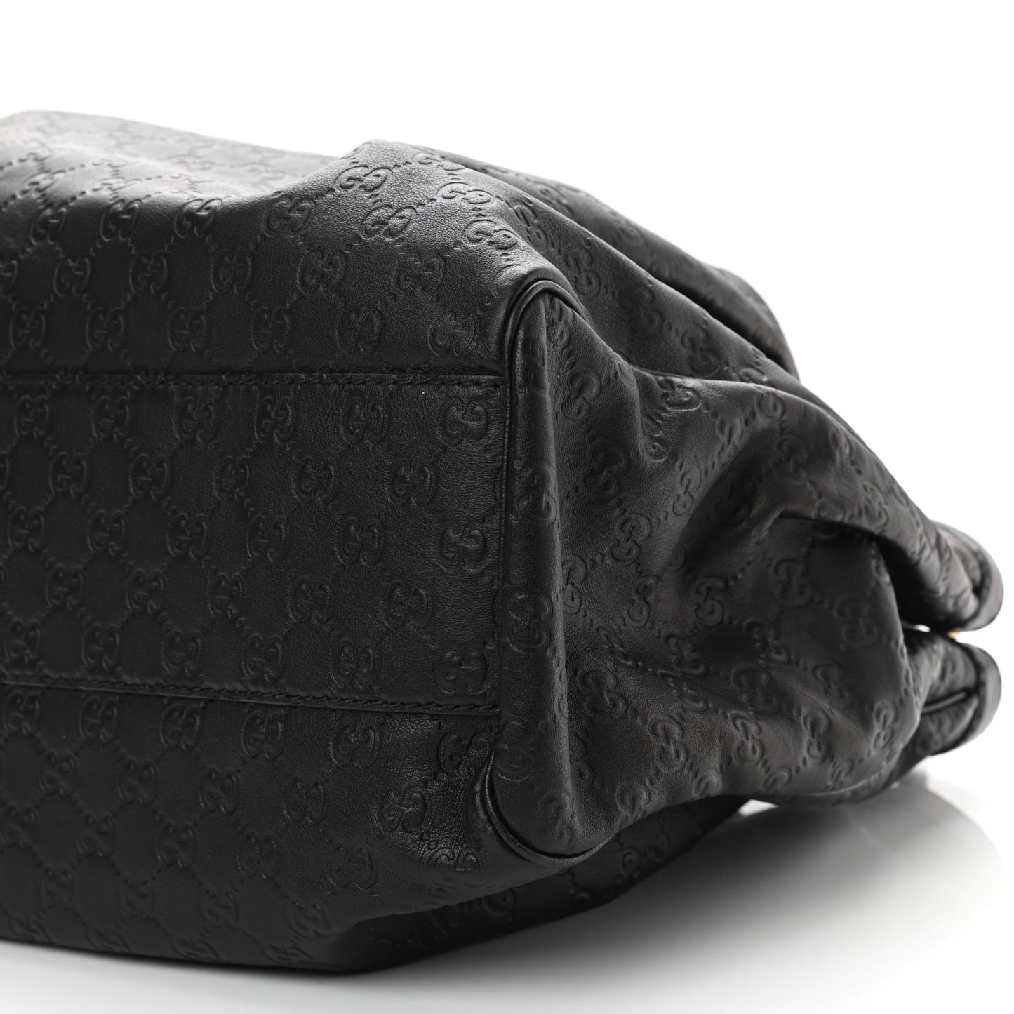 Guccissima Vitello Tender Large Sukey Tote Black