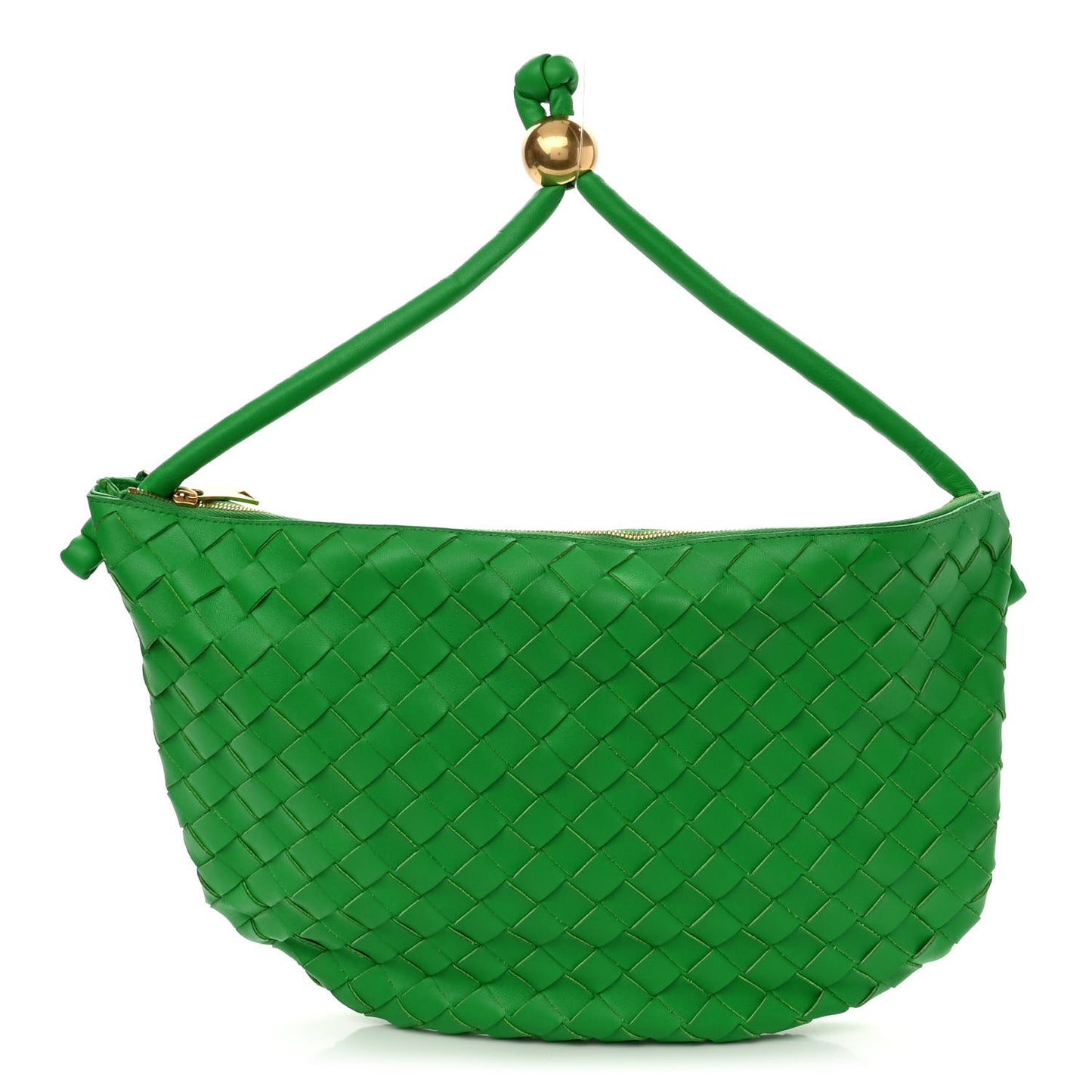 Nappa Intrecciato Small Turn Pouch Parakeet