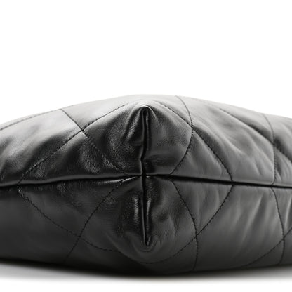 Chanel Shiny Calfskin Quilted Small Chanel 22 Black 10 of 11
