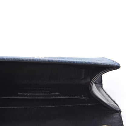 Saint Laurent Denim Small Classic Monogram Kate Satchel Blue 4 of 9