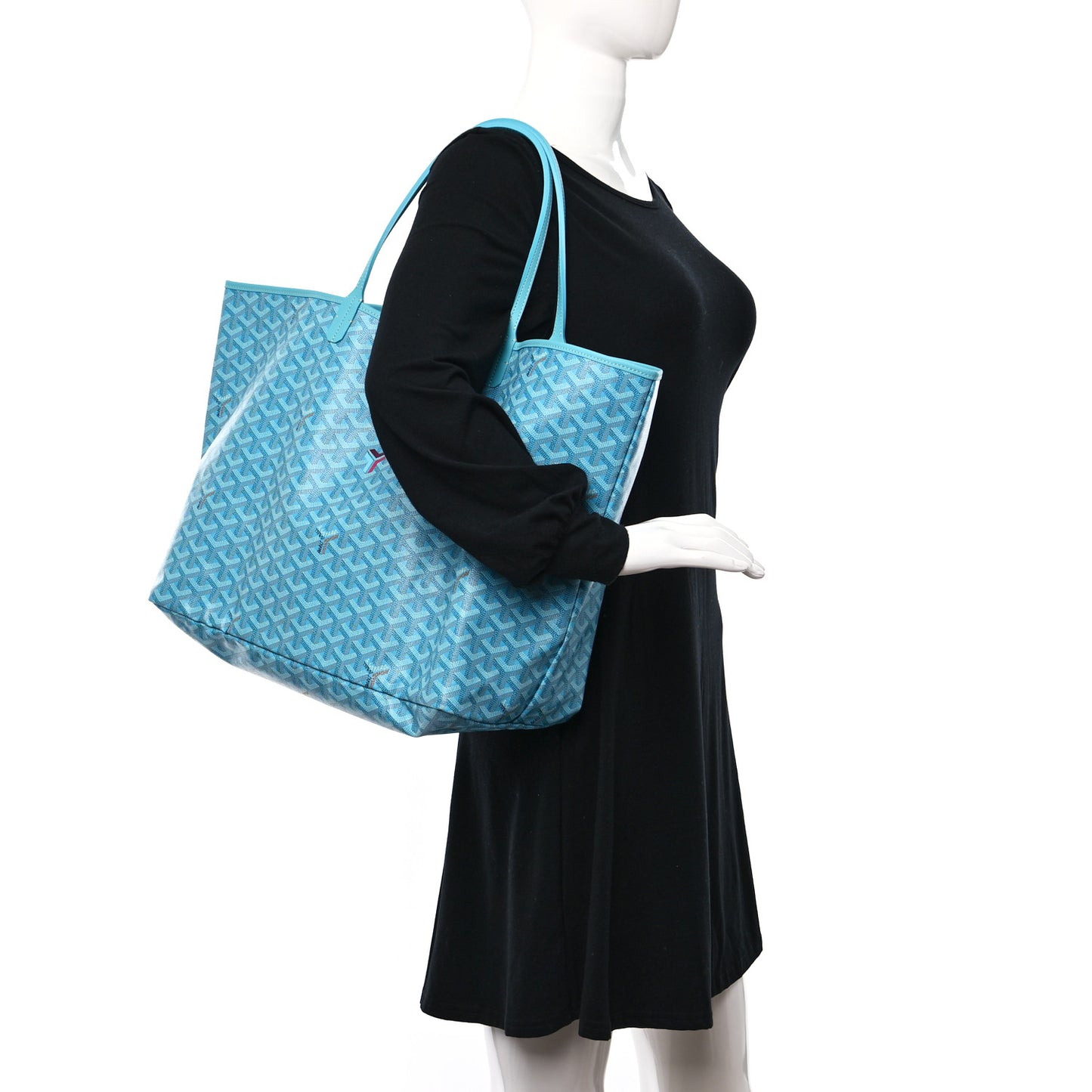 Goyardine Saint Louis GM Balise Beach Towel Set Turquoise