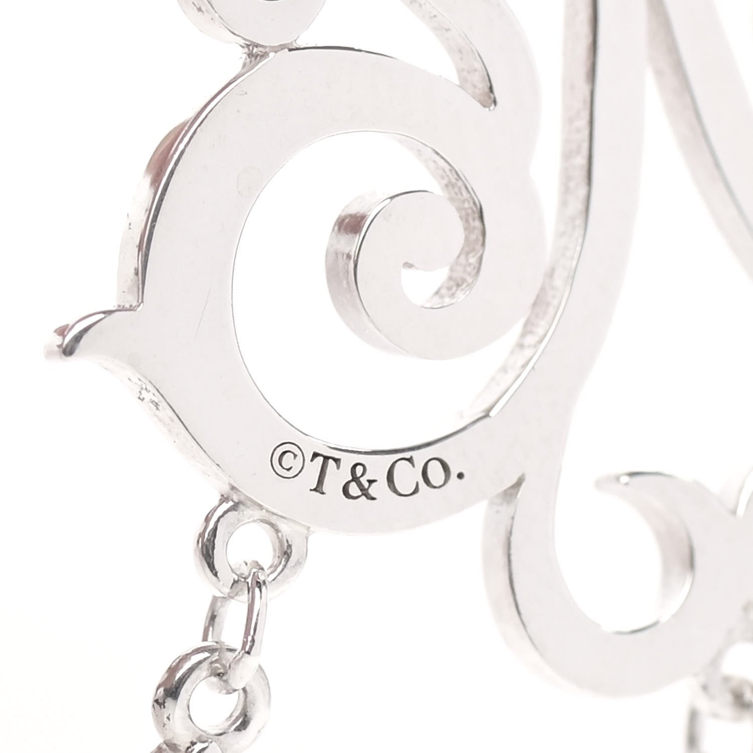 Tiffany Sterling Silver Enchant Chandelier Earrings 4 of 6