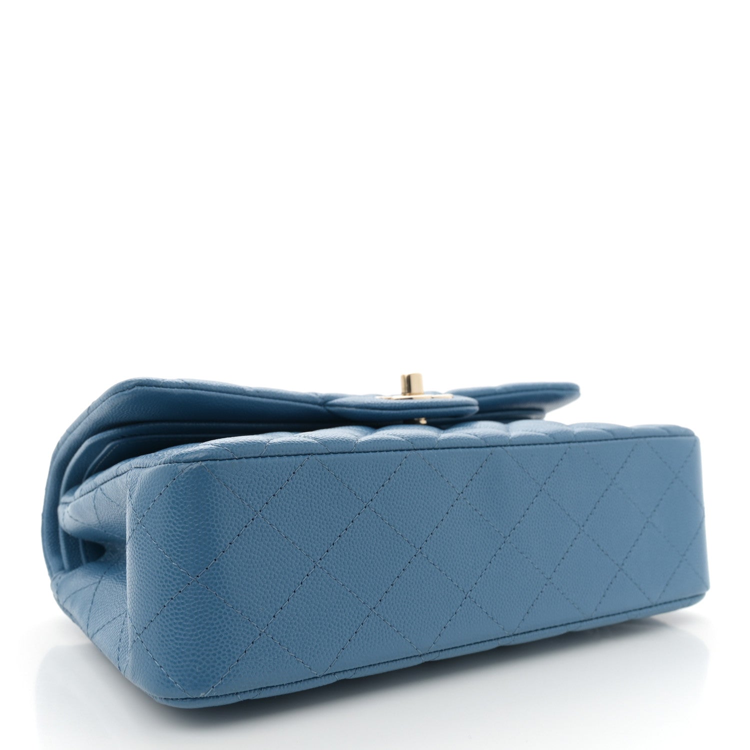 Chanel Caviar Quilted Small Double Flap Blue 4 of 11