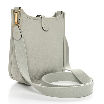 Hermes Taurillon Clemence Amazone Evelyne TPM Gris Neve 2 of 10
