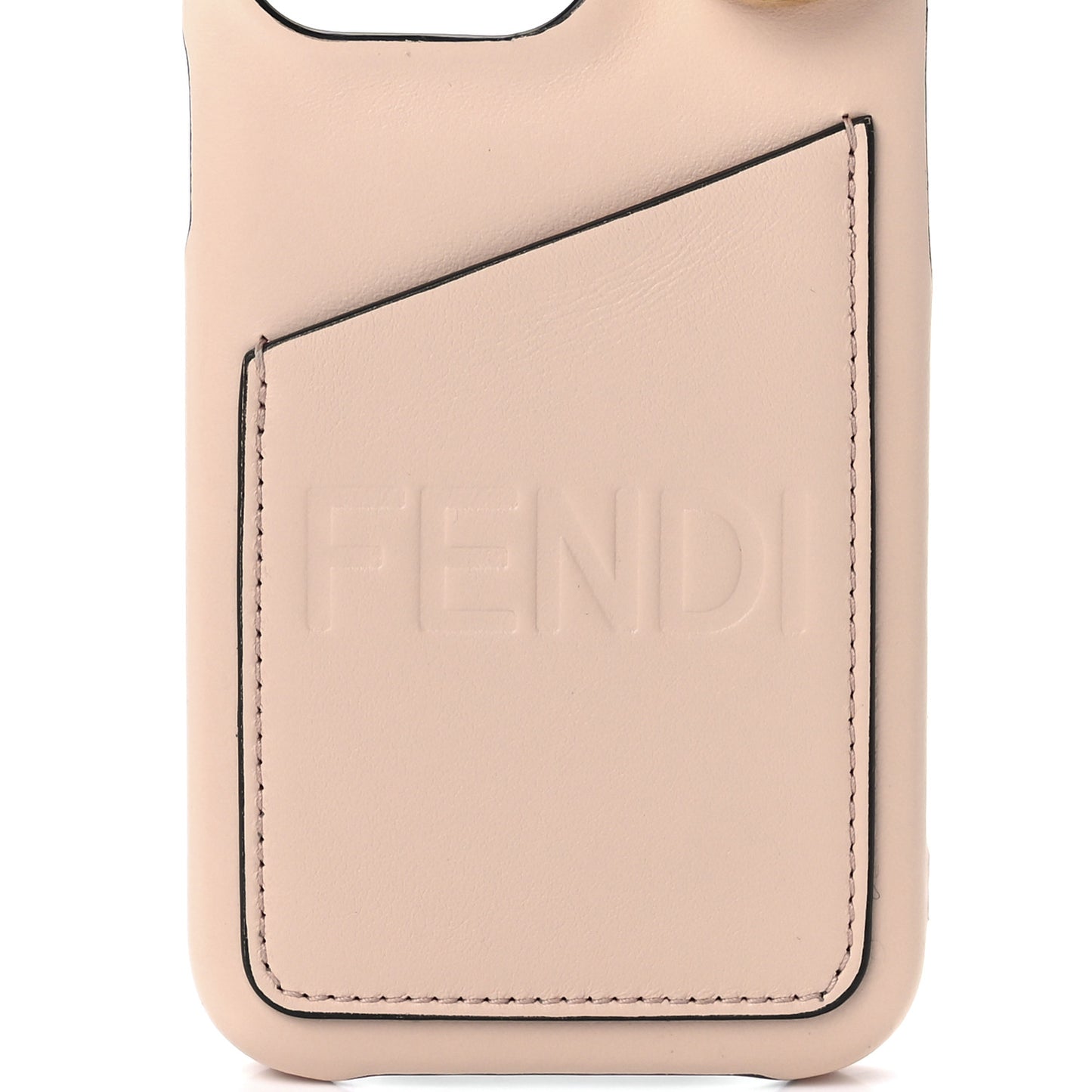 Nappa Logo Card Holder iPhone 13 Case Light Rose