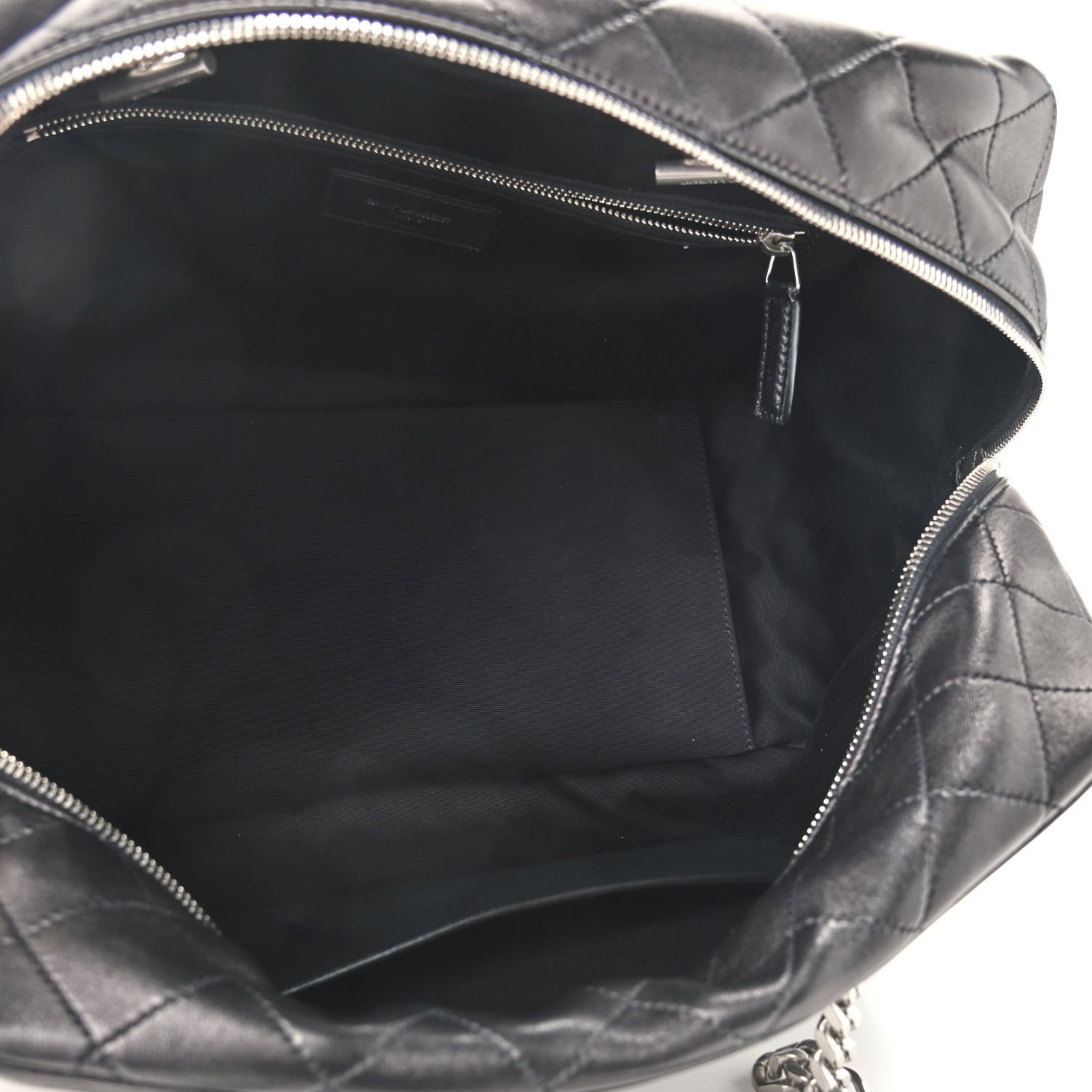 Saint Laurent Lambskin Mixed Matelasse Joan Bowling Bag Black 5 of 8