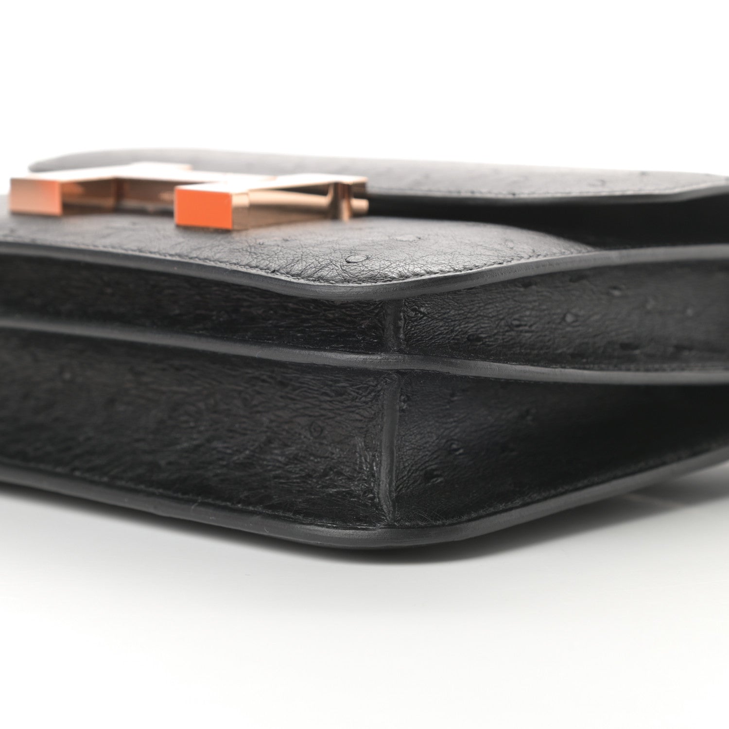 Hermes Ostrich Constance 18 Black 10 of 11