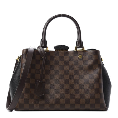 Louis Vuitton Damier Ebene Cuir Taurillon Brittany Black 1 of 9