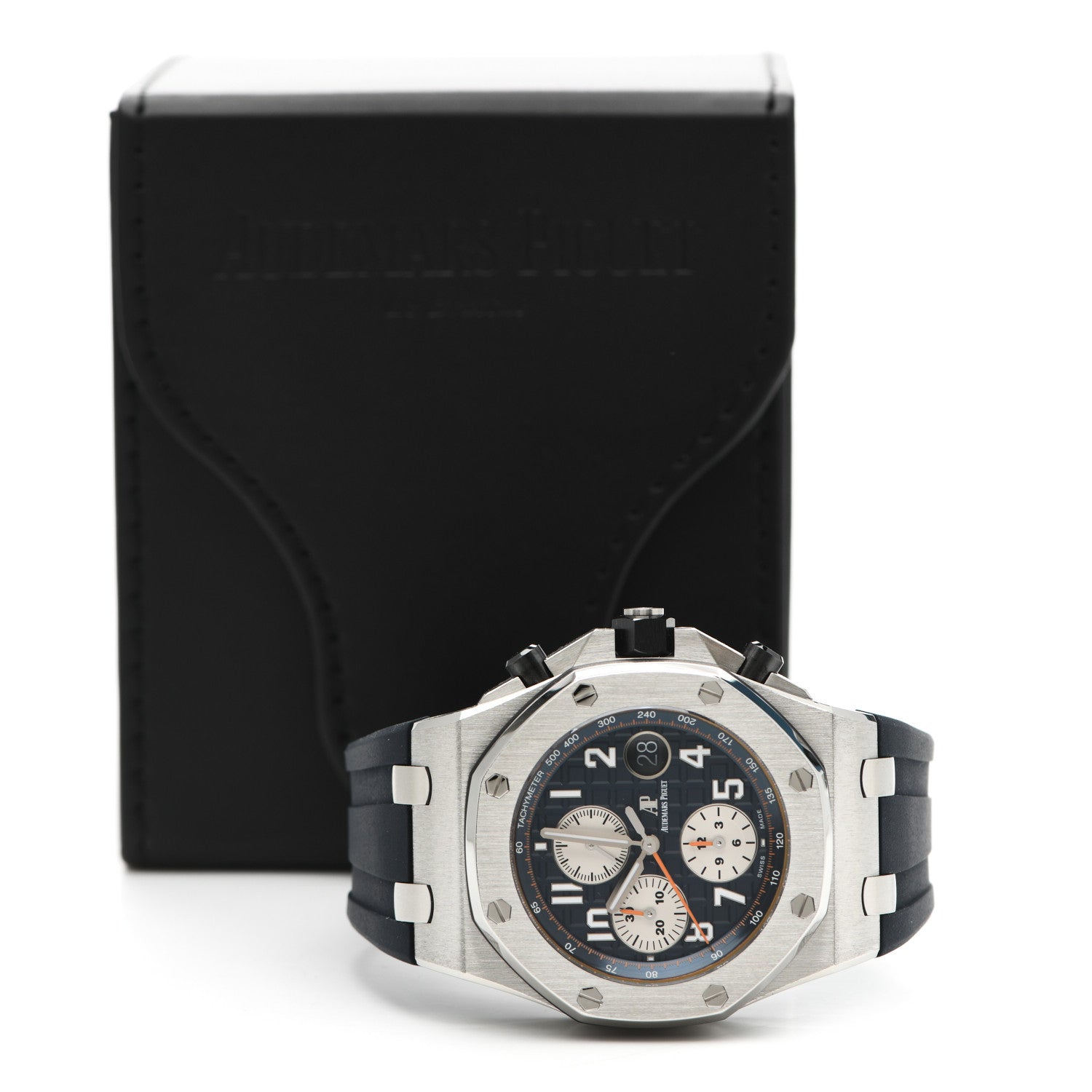 Audemars Piguet Stainless Steel Rubber 42mm Royal Oak Offshore Chronograph Automatic Watch Blue 26470ST.OO.A027CA.01 5 of 5