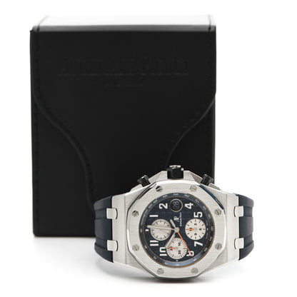 Audemars Piguet Stainless Steel Rubber 42mm Royal Oak Offshore Chronograph Automatic Watch Blue 26470ST.OO.A027CA.01 5 of 5