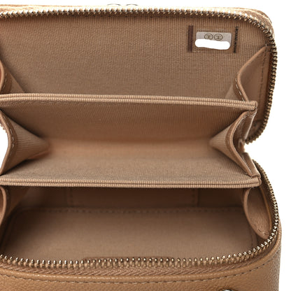 Chanel Caviar Chevron Quilted Mini Boy Clutch With Chain Beige 5 of 11