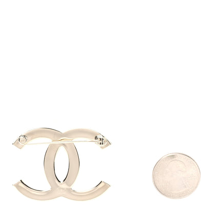 Chanel Metal CC Quilted Brooch Light Gold 2 of 4
