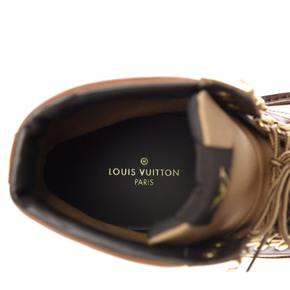 Louis Vuitton Calfskin Oberkampf Ankle Boots 8.5 Cognac 8 of 10