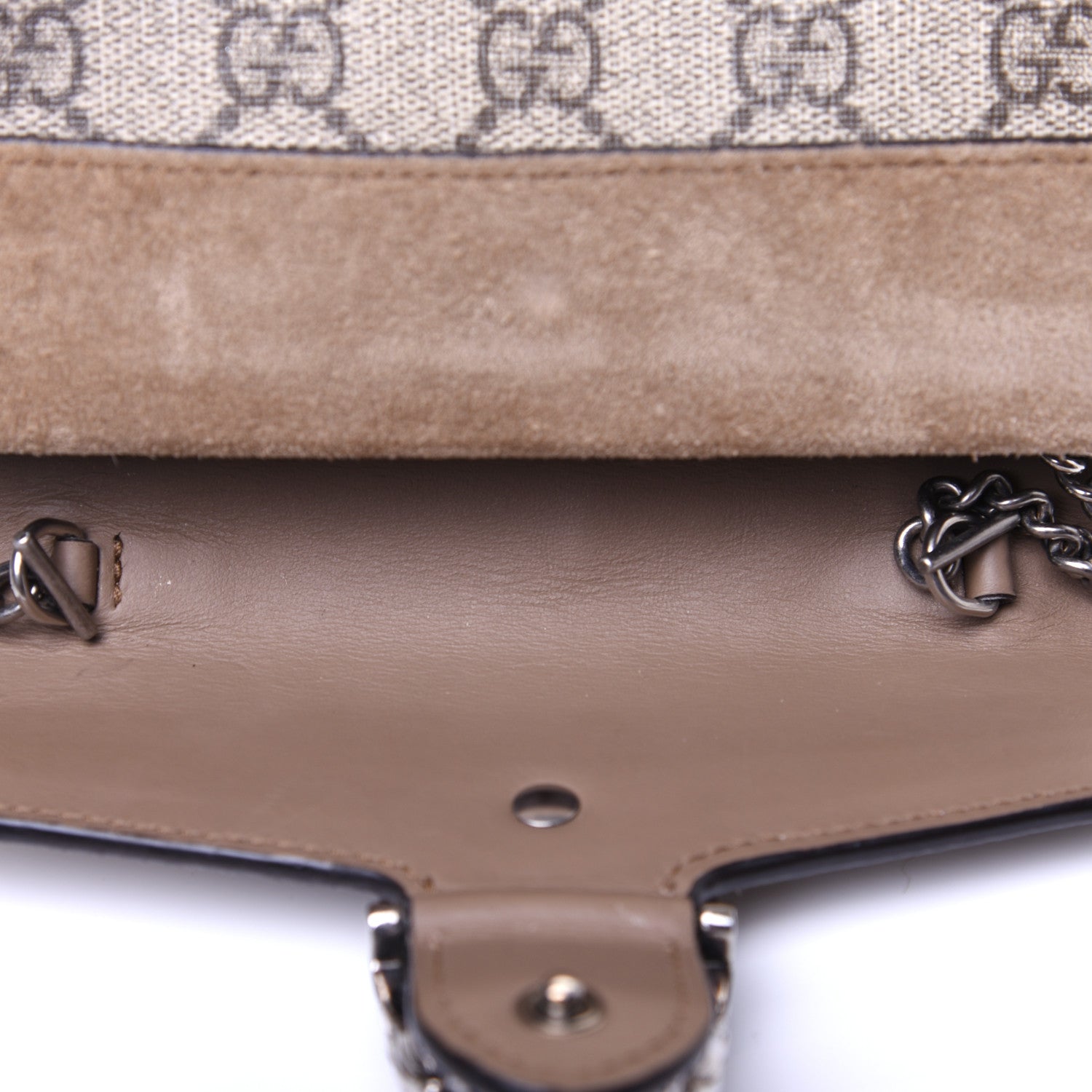 Gucci GG Supreme Monogram Super Mini Dionysus Shoulder Bag Taupe 12 of 12