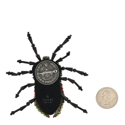 Gucci Metal Crystal Beetle Brooch Multicolor 2 of 3