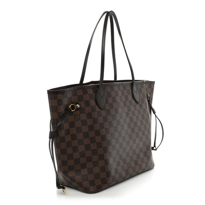 Louis Vuitton Damier Ebene Neo Neverfull MM Rose Ballerine 2 of 10
