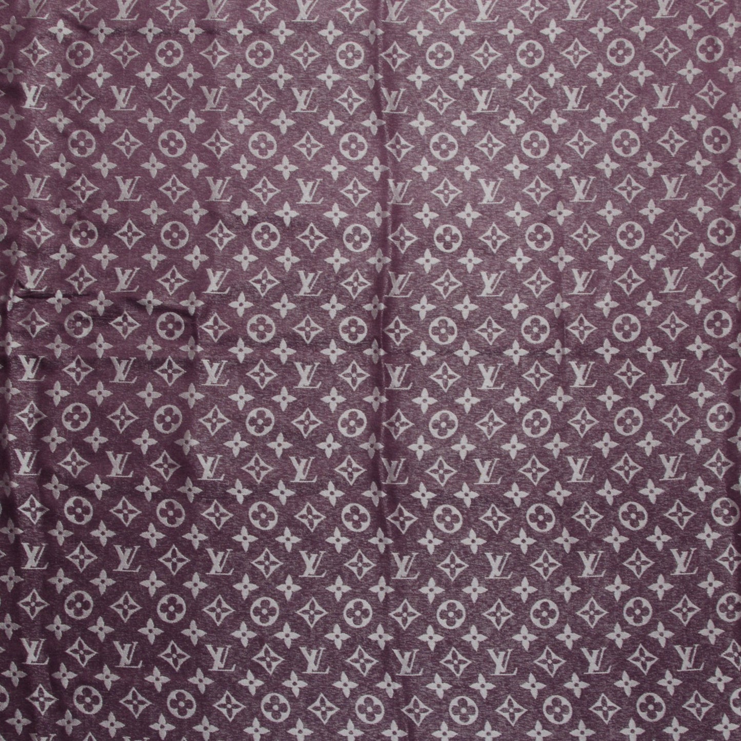 Silk Lurex Wool Monogram Shine Shawl Amarante