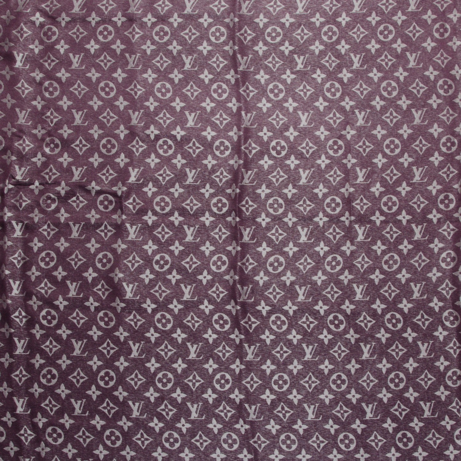 Louis Vuitton Silk Lurex Wool Monogram Shine Shawl Amarante 1 of 6