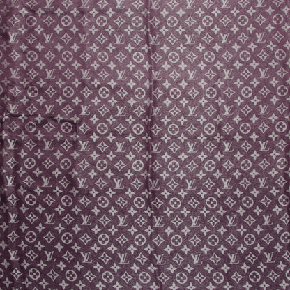 Louis Vuitton Silk Lurex Wool Monogram Shine Shawl Amarante 1 of 6