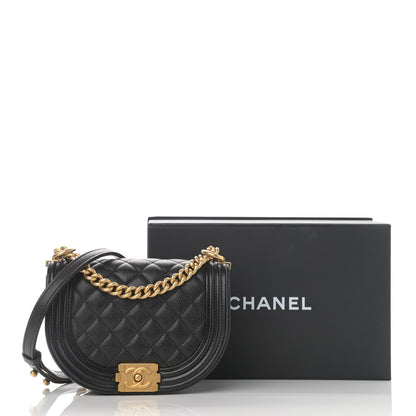 Chanel Caviar Quilted Small Boy Messenger Bag Black 12 of 12