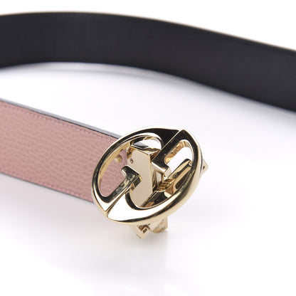 Gucci Calfskin 1973 Reversible Belt 90 36 Black Pink 3 of 7