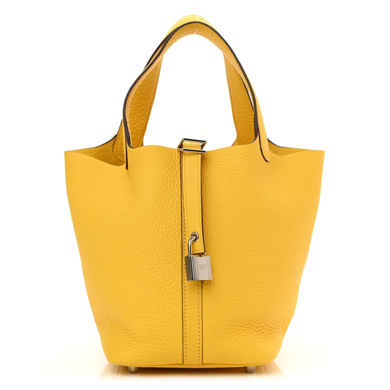Hermes Taurillon Clemence Picotin Lock 18 PM Jaune De Naples 1 of 10