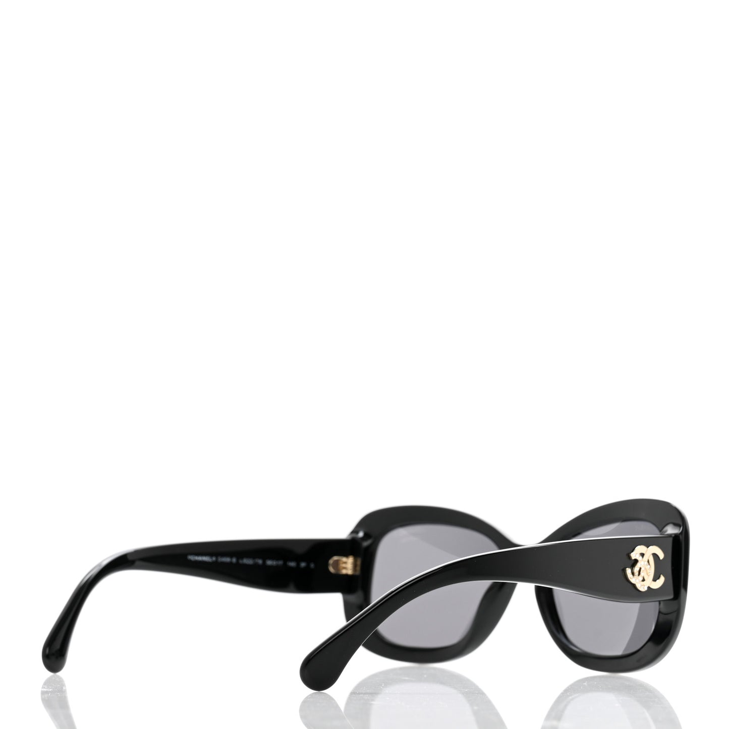 Acetate Oval CC Sunglasses 5468-B Black