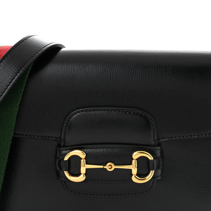 Gucci Azalea Calfskin Web Mini Horsebit 1955 Shoulder Bag Black 8 of 13