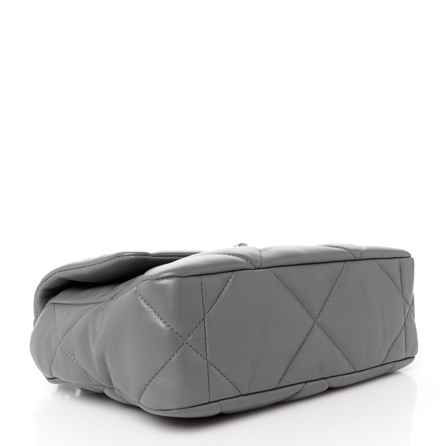 Chanel Lambskin Quilted Medium Chanel 19 Flap Dark Grey 4 of 10