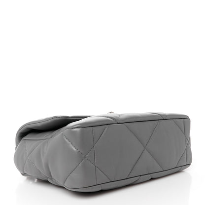 Chanel Lambskin Quilted Medium Chanel 19 Flap Dark Grey 4 of 10