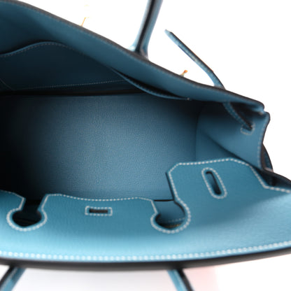 Hermes Togo BIRKIN 30 New Bleu Jean 5 of 11