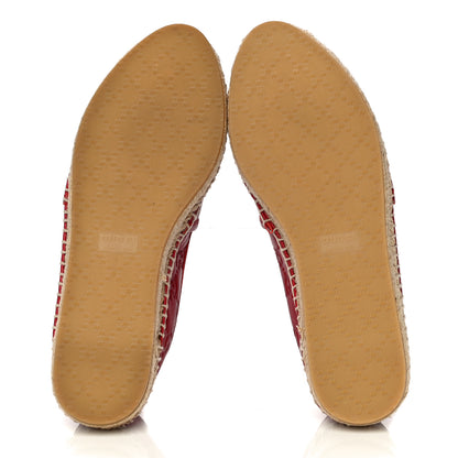 Gucci Guccissima Signature Espadrilles 36 Hibiscus Red 7 of 11