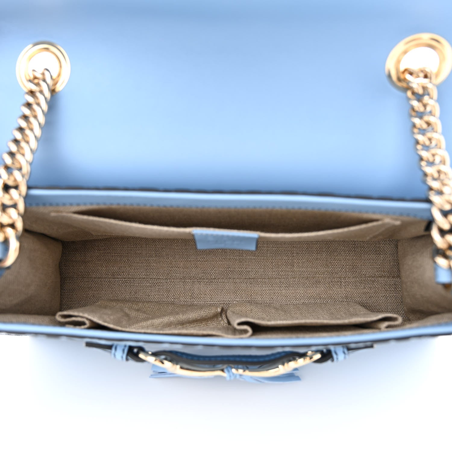 Gucci Microguccissima Medium Emily Chain Shoulder Bag Mineral Blue 5 of 13