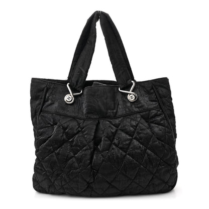 Chanel Crinkled Coated Canvas Le Marais Large Tote Black 1 of 12