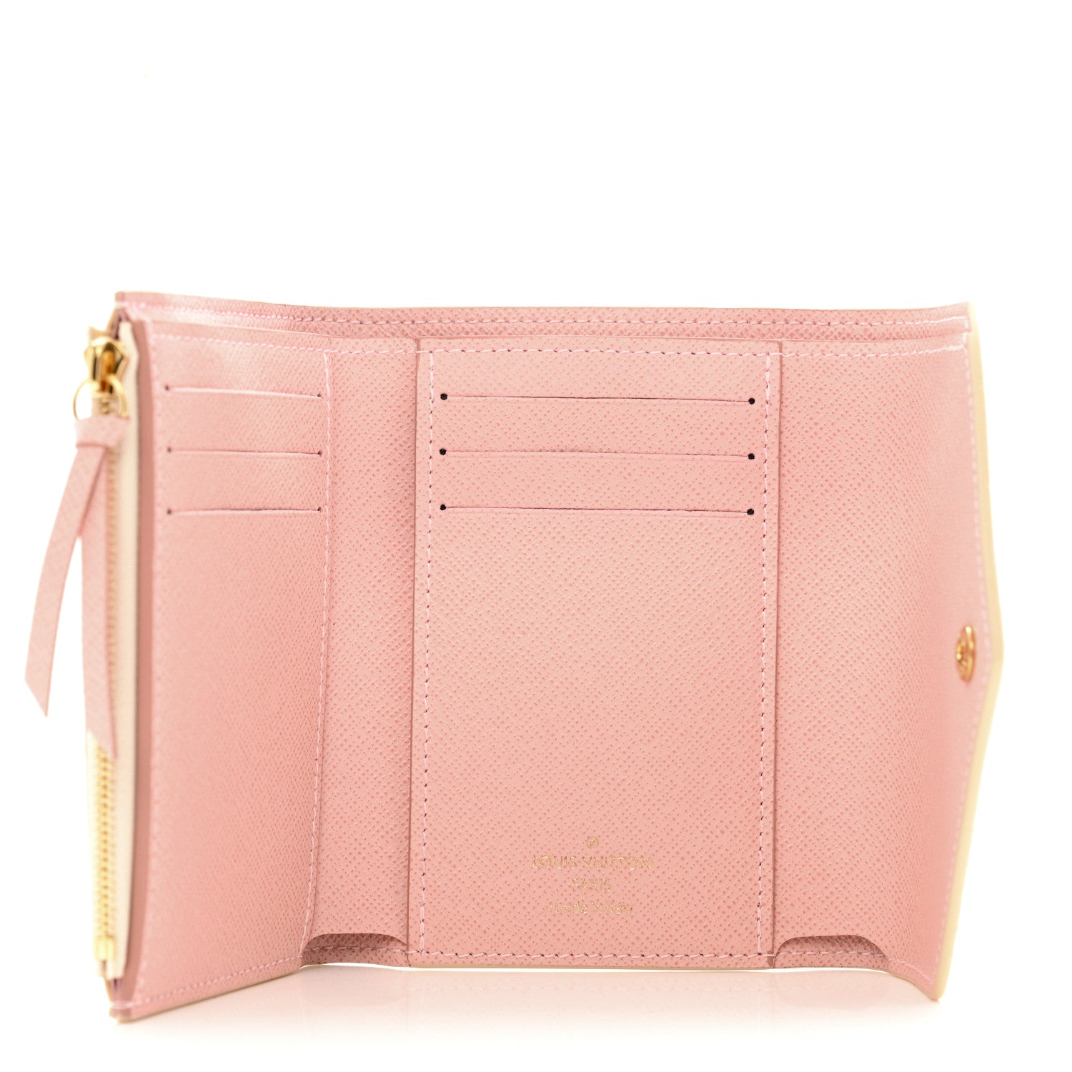 Louis Vuitton Damier Azur Victorine Wallet Rose Ballerine 5 of 9