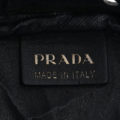 Prada Saffiano Perforated Tote Black 5 of 7