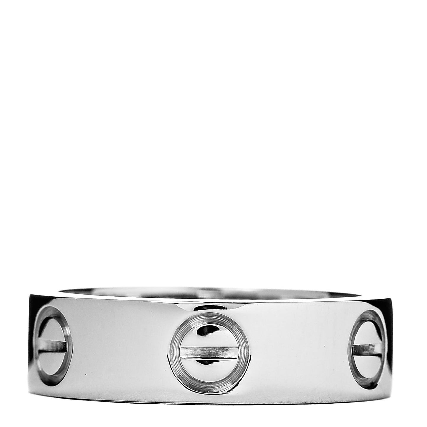 18K White Gold 5.5mm LOVE Ring 50 5.25